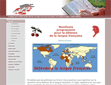 Tablet Screenshot of defenselanguefrancaise.org